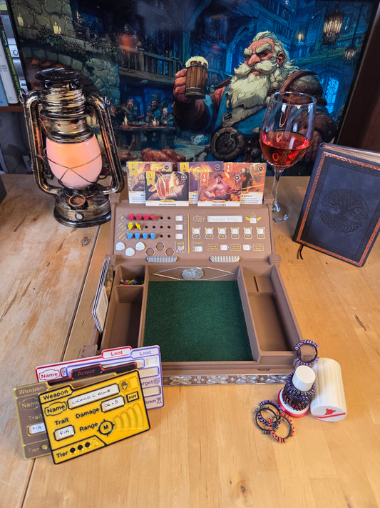Daggerheart™ Compatible Accessory Bundles | Tracker Board, Condition Rings, Item Cards, Hexagonal Displays