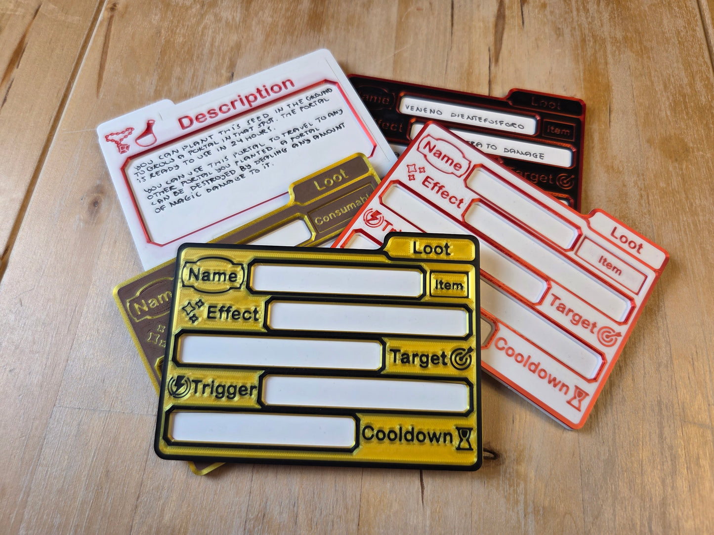 Daggerheart™ Compatible Item Cards – STL / 3MF Files for 3D Printing