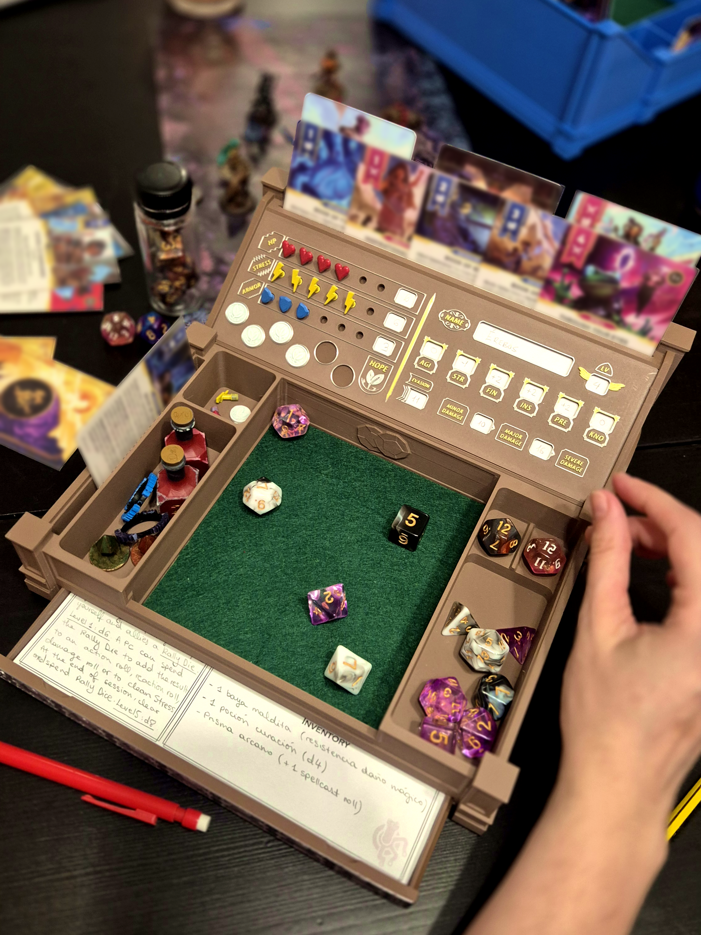 Daggerheart™ Compatible Player Tracker Board – STL / 3MF / PDF Files for 3D Printing