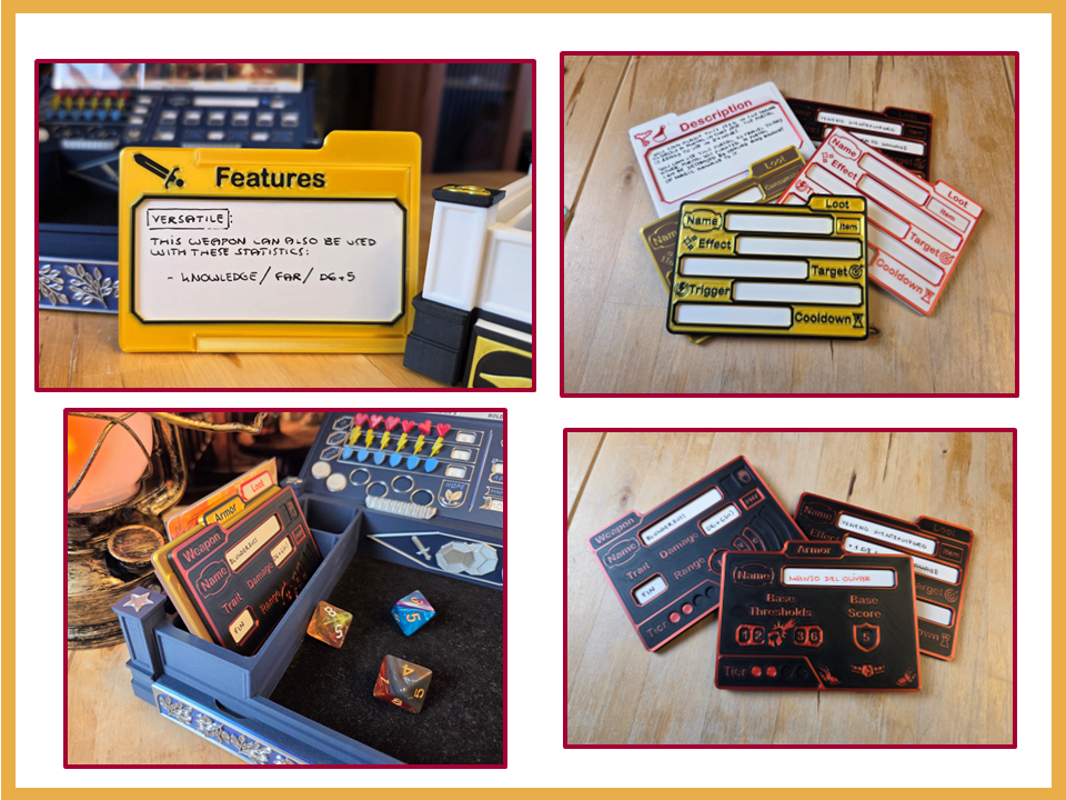 Daggerheart™ Compatible Item Cards for Weapon, Armor and Loot