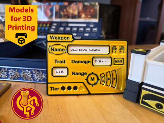 Daggerheart™ Compatible Item Cards – STL / 3MF Files for 3D Printing