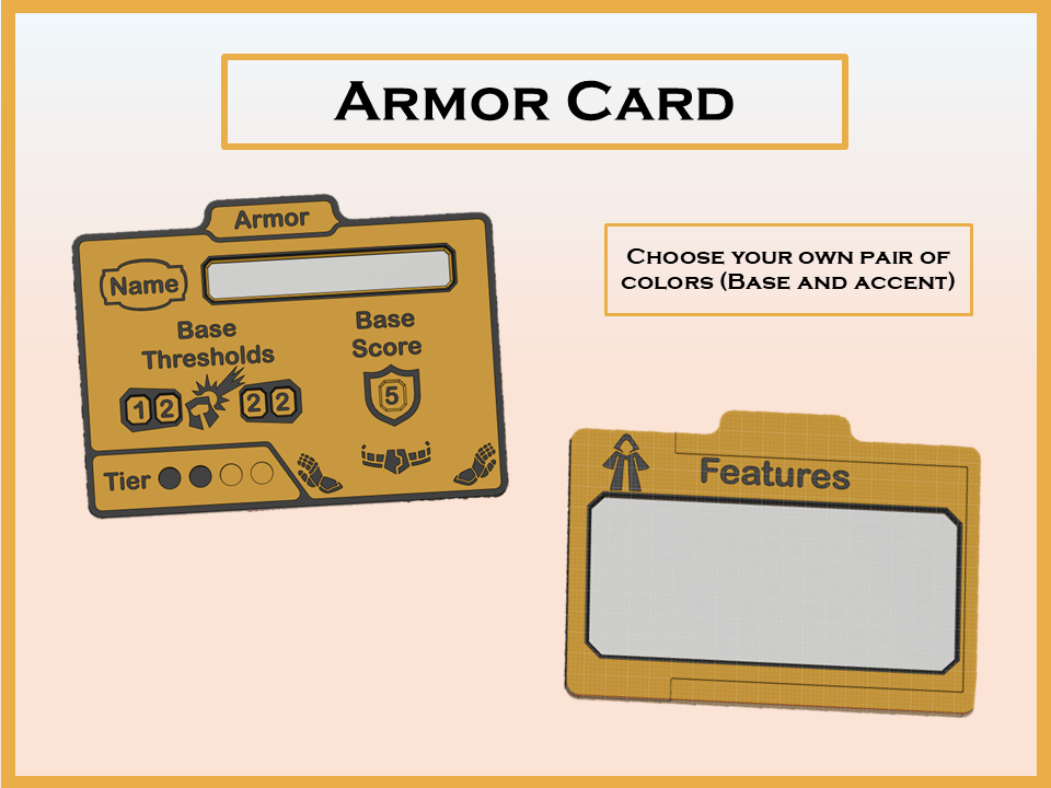 Daggerheart™ Compatible Item Cards for Weapon, Armor and Loot