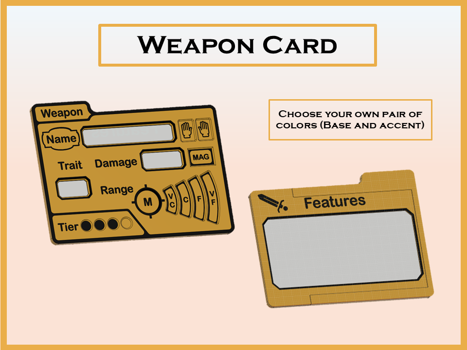 Daggerheart™ Compatible Item Cards for Weapon, Armor and Loot