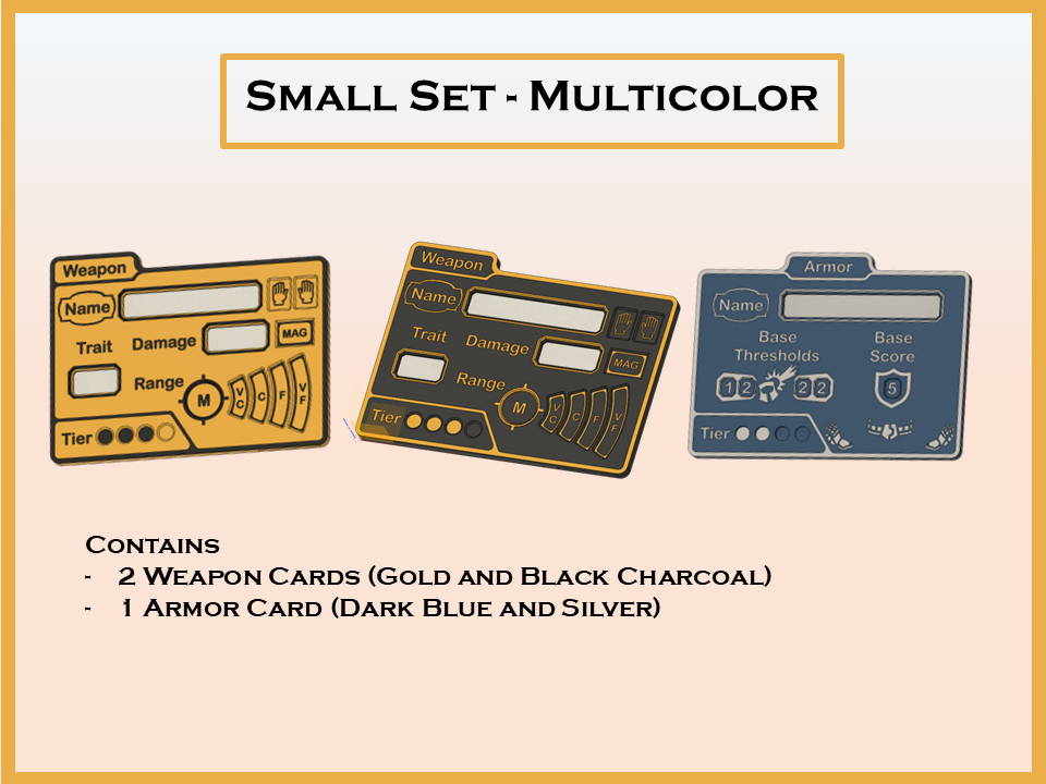 Daggerheart™ Compatible Item Cards for Weapon, Armor and Loot