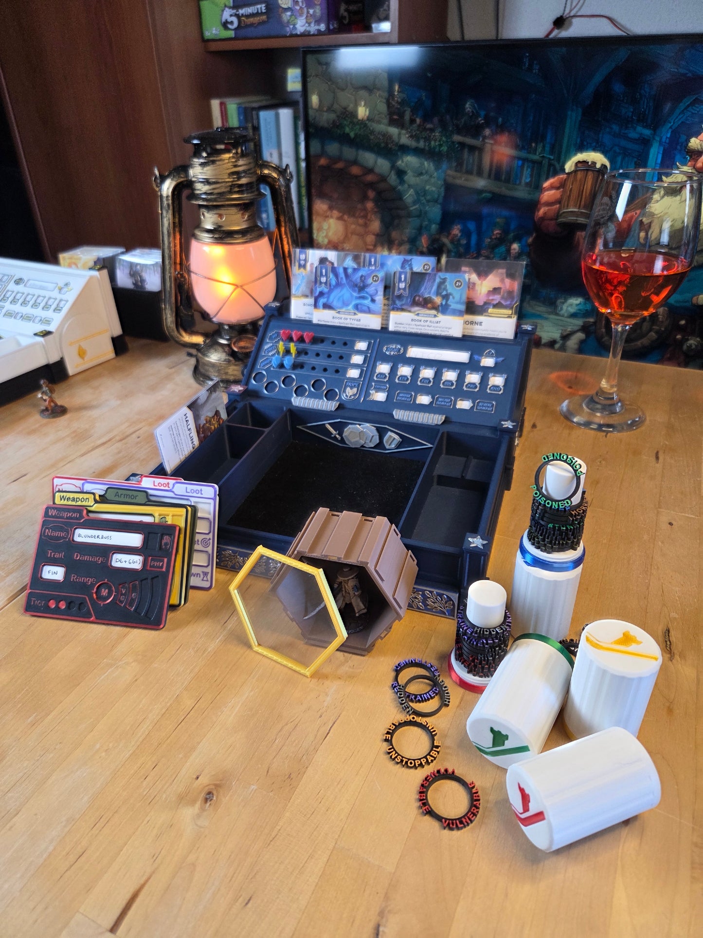 Daggerheart™ Compatible Accessory Bundles | Tracker Board, Condition Rings, Item Cards, Hexagonal Displays
